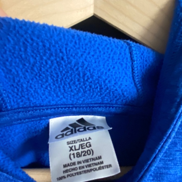 Adidas Boys YXL Hoodie Pullover Adidas Fade Logo - Picture 3 of 4